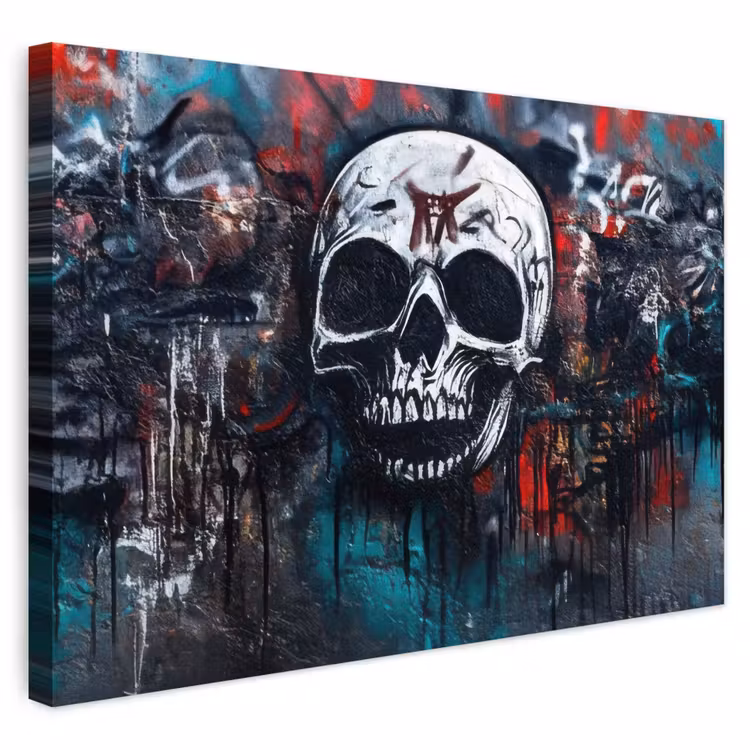 Buiten canvas - Schedels - Graffiti - Abstract — 1