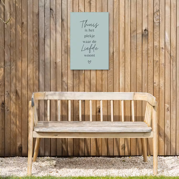 Buiten canvas - Thuis is het plekje waar de liefde woont — 3