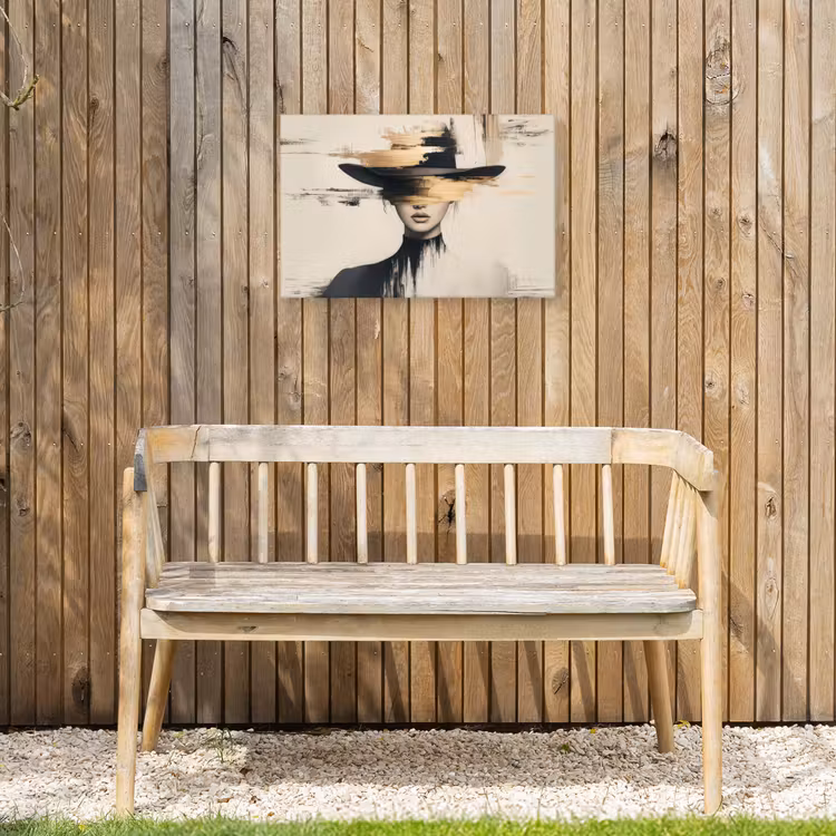 Buiten canvas - Vrouw - Hoed - Verf — 3