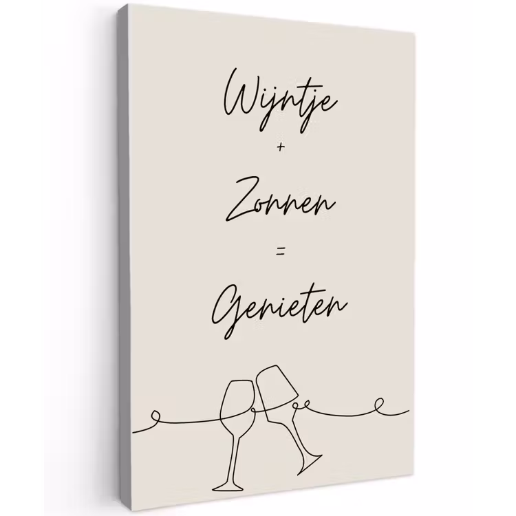 Buiten canvas - Wijn en Zonnen — 1