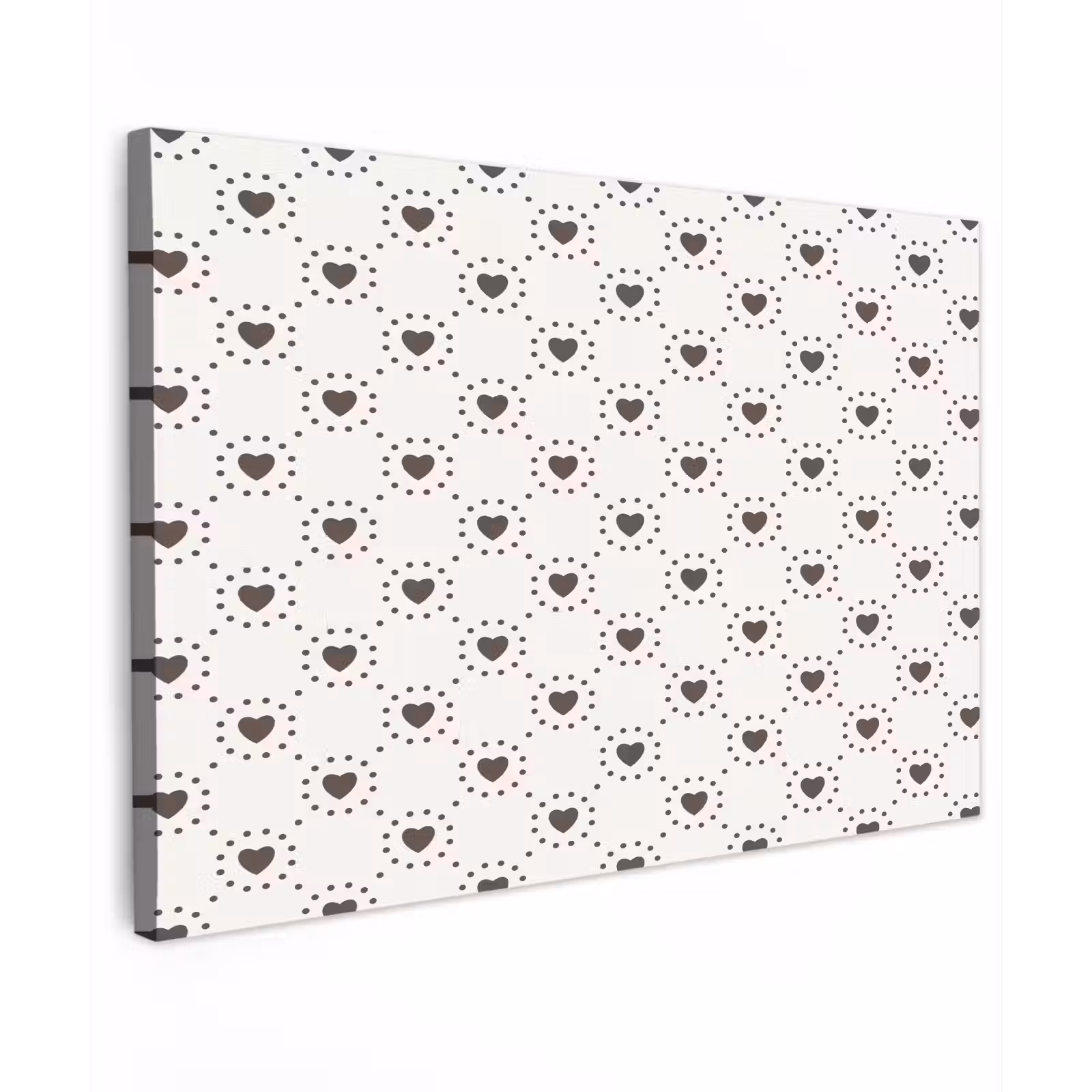 Buiten canvas - Stippen - Hart - Patroon — 1