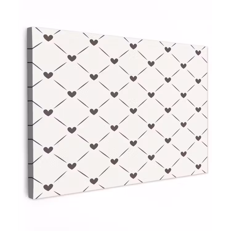 Buiten canvas - Patroon - Hartjes - Strepen - Ruiten — 1