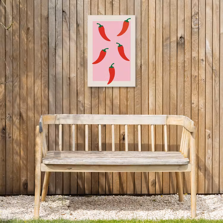 Buiten canvas - Pepers - Rood - Illustratie — 3