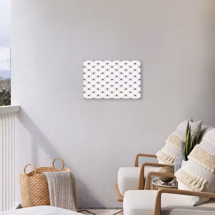 Buiten canvas - Stippen - Hart - Patroon — 4