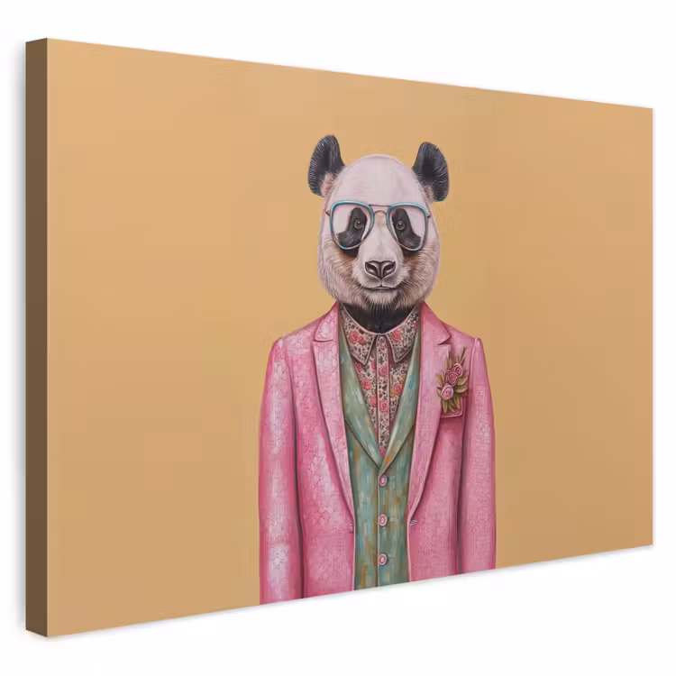Buiten canvas - Panda - Pak - Zonnebril - Blauw — 1
