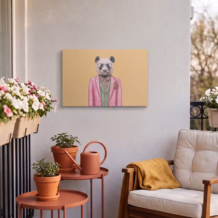 Buiten canvas - Panda - Pak - Zonnebril - Blauw — 4
