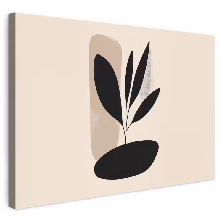 Buiten canvas - Plant - Beige - Japandi — 1