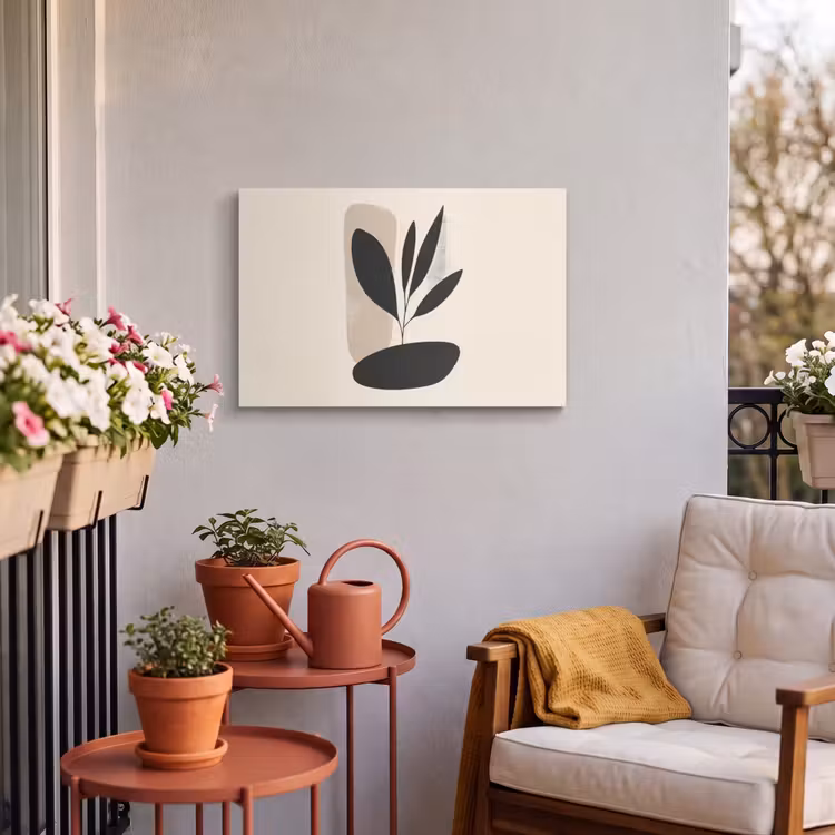 Buiten canvas - Plant - Beige - Japandi — 4
