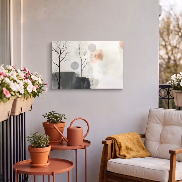 Buiten canvas - Wabi sabi - Beige - Plant — 4