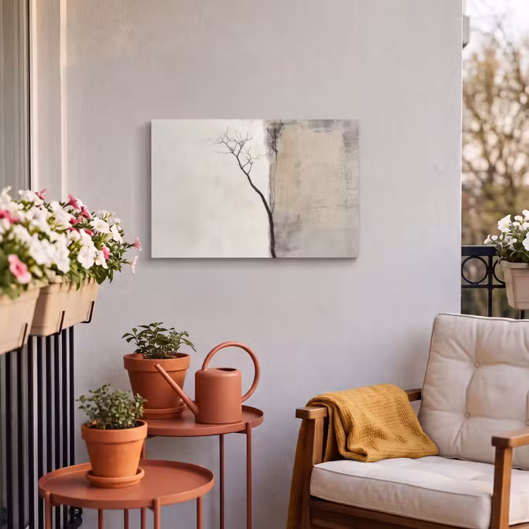 Buiten canvas - Wabi sabi - Plant - Beige — 4
