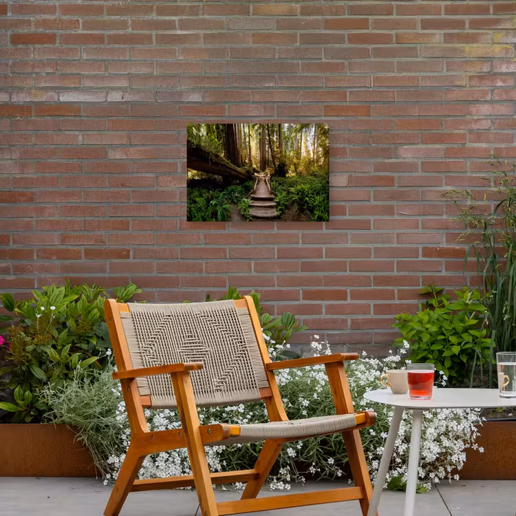 Buiten canvas - Verloren Brug in het Woud — 2