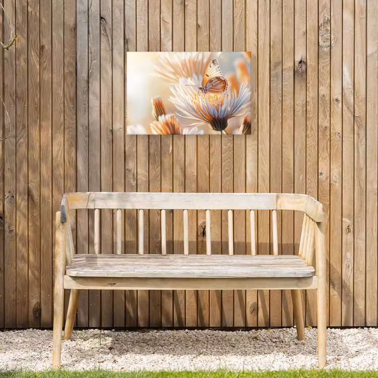 Buiten canvas - Vlinder - Bloem - Oranje — 3