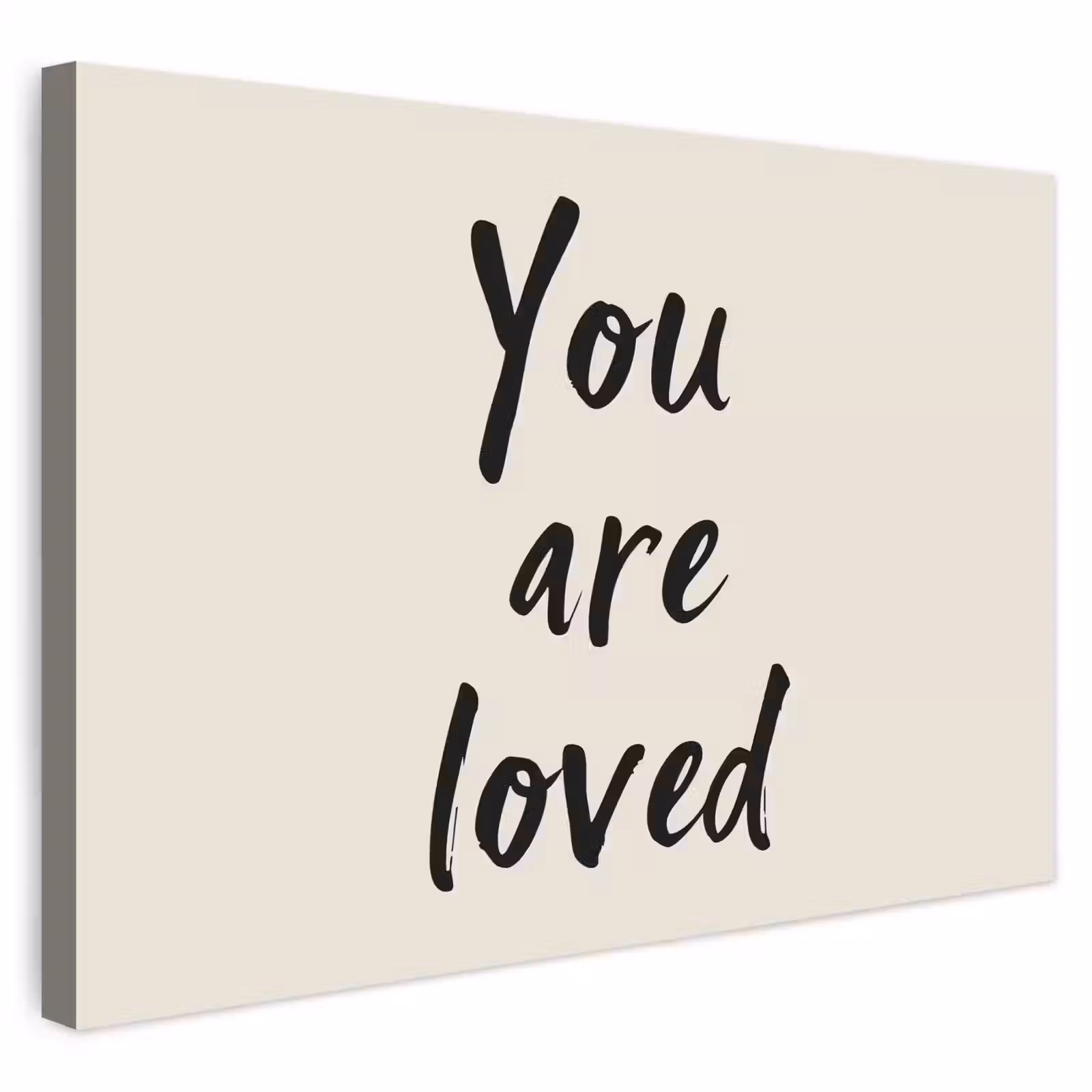Buiten canvas - Minimalistisch - Beige - Love — 1