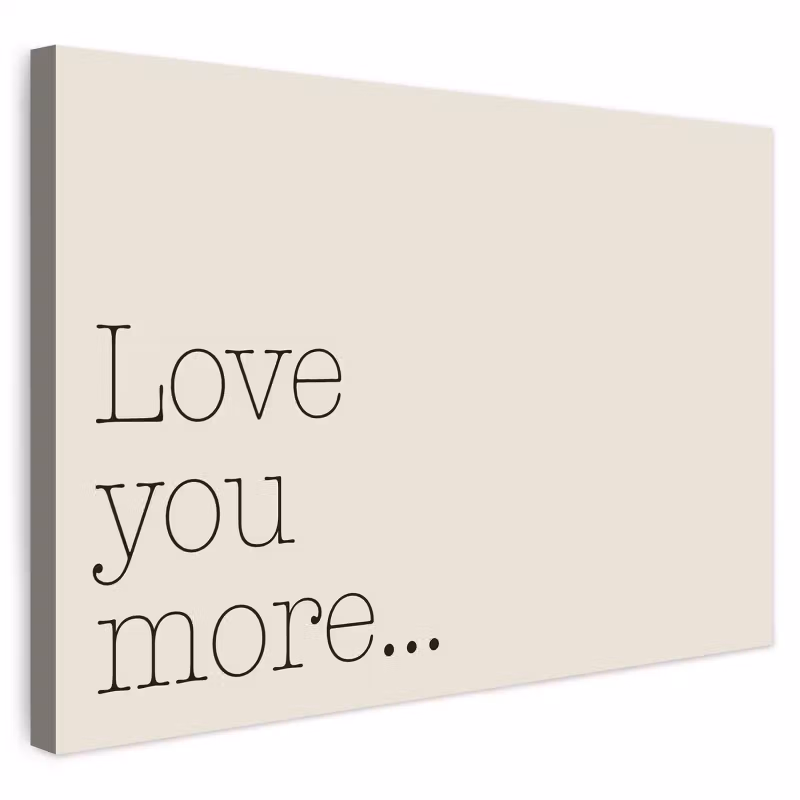 Buiten canvas - Minimalistisch - Love - Beige — 1