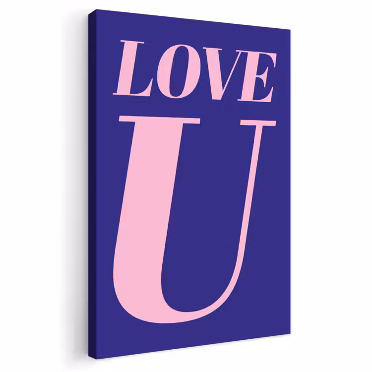 Buiten canvas - Love - Blauw - Valentijn — 1