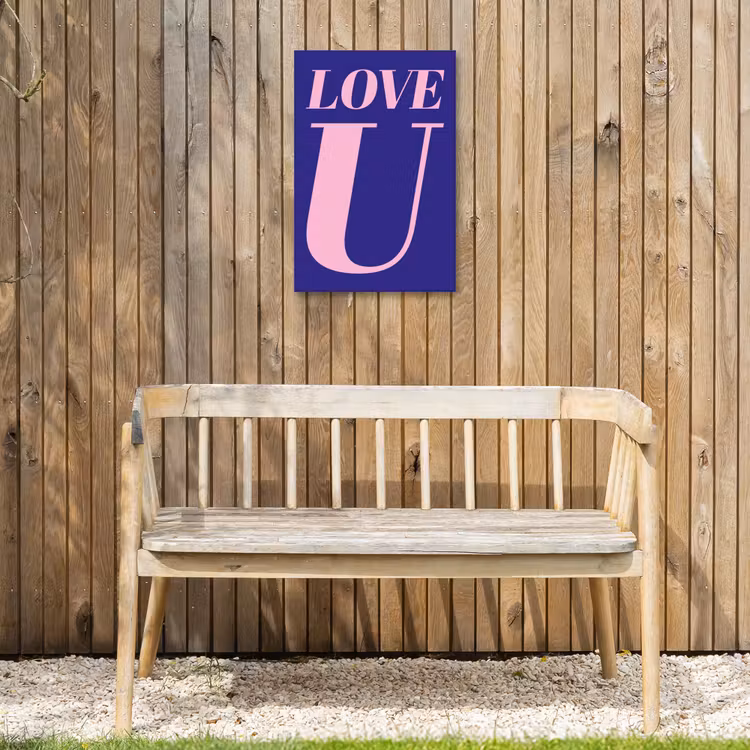 Buiten canvas - Love - Blauw - Valentijn — 3