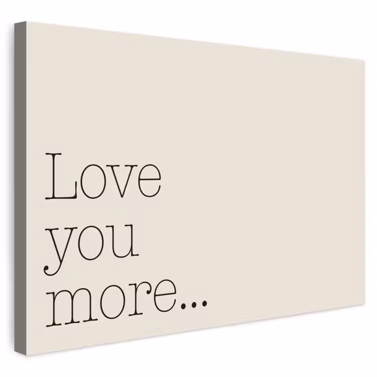 Buiten canvas - Minimalistisch - Love - Beige — 1