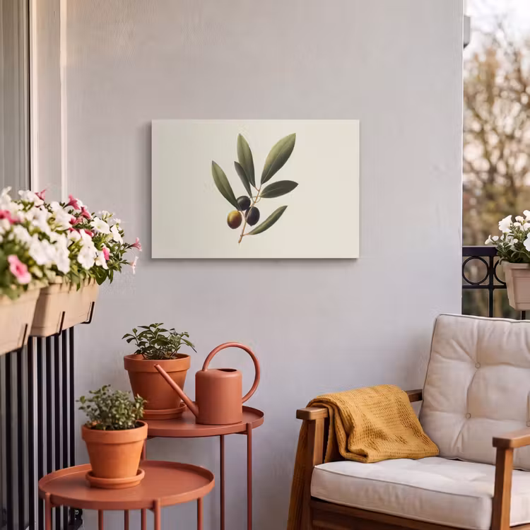 Buiten canvas - Olijftak - Donkergroen - Olijven — 3