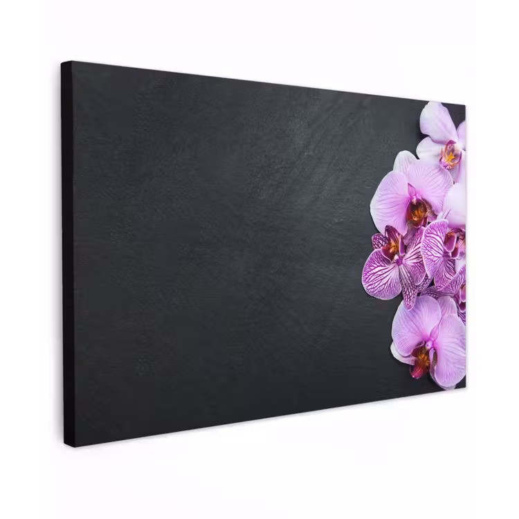 Buiten canvas - Orchidee - Bloemen - Roze - Flora — 1