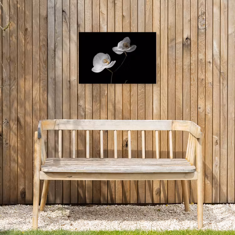 Buiten canvas - Orchidee - Bloemen - Zwart - Wit - Stilleven — 3