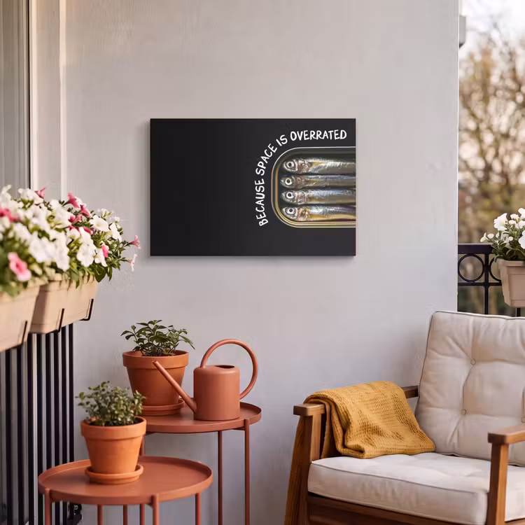 Buiten canvas - Sardines - Tekst - Vis - Blik — 4