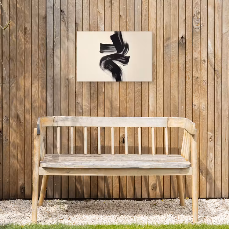 Buiten canvas - Strepen - Zwart - Abstract — 3