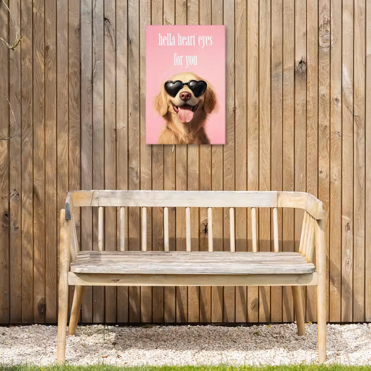 Buiten canvas - Zonnebril - Hartjes - Hond - Valentijn — 3