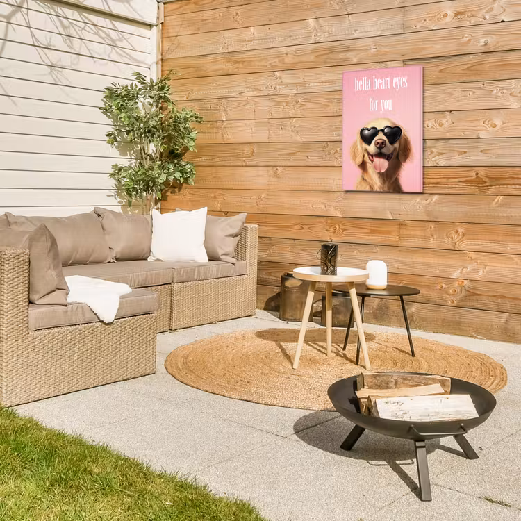 Buiten canvas - Zonnebril - Hartjes - Hond - Valentijn — 5