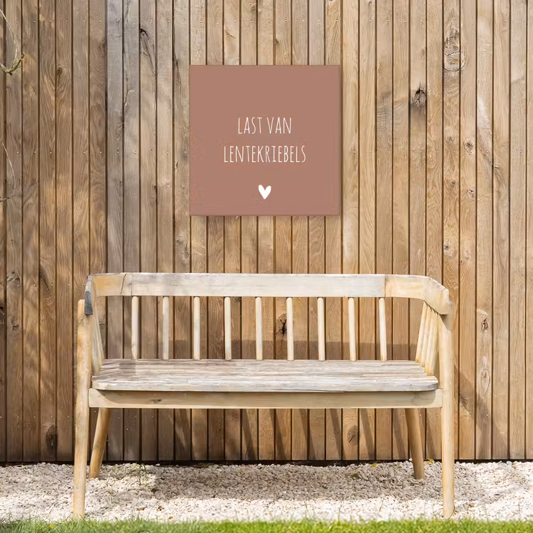 Buiten canvas - Spreuken - Last van lentekriebels - Quotes — 3