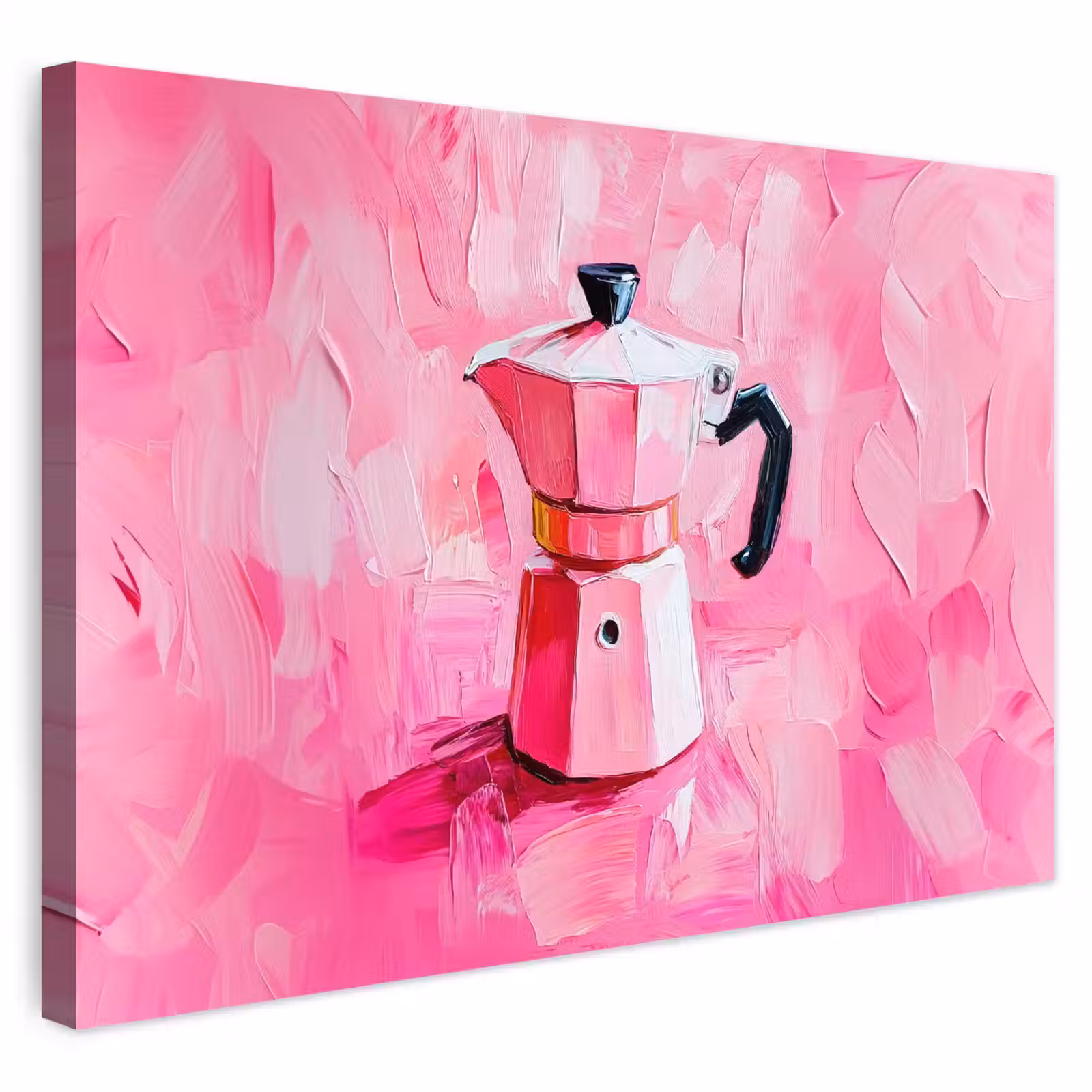 Buiten canvas - Roze - Verf - Coffee — 1