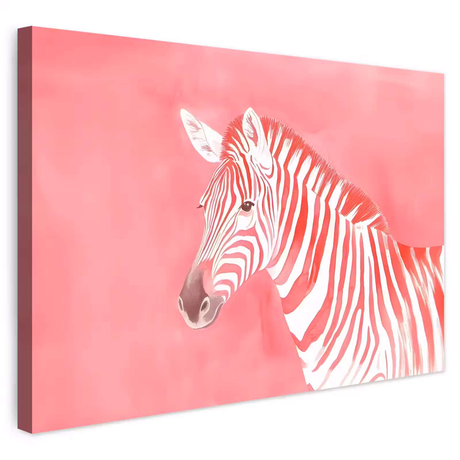 Buiten canvas - Zebra - Pink - Verf — 1
