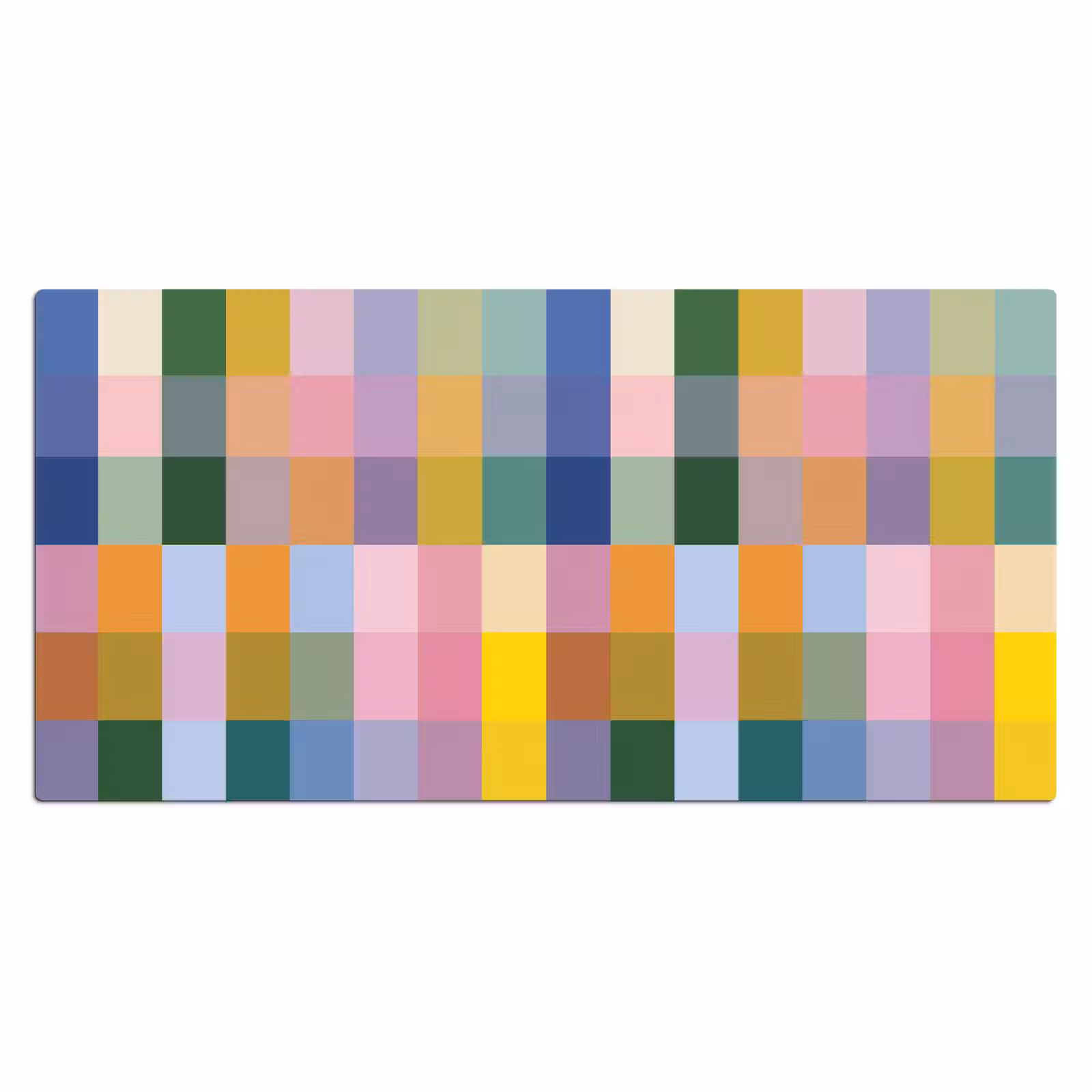 Bureau onderlegger - Blokken - Vierkant - Patroon - Gekleurd — 1