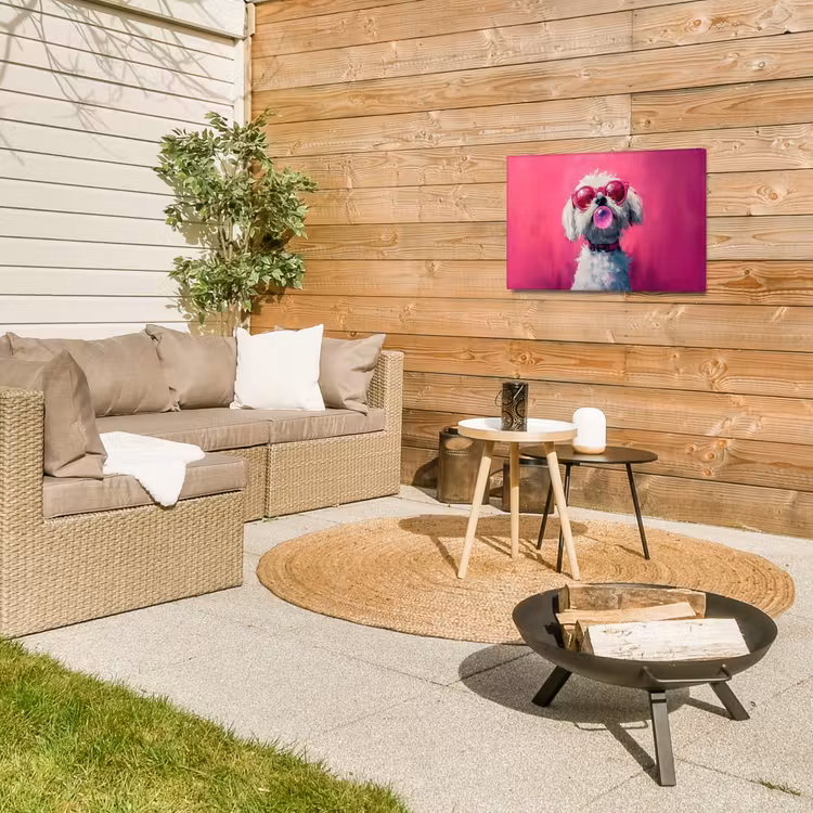 Buiten canvas - Pink - Hond - Bubbel — 5