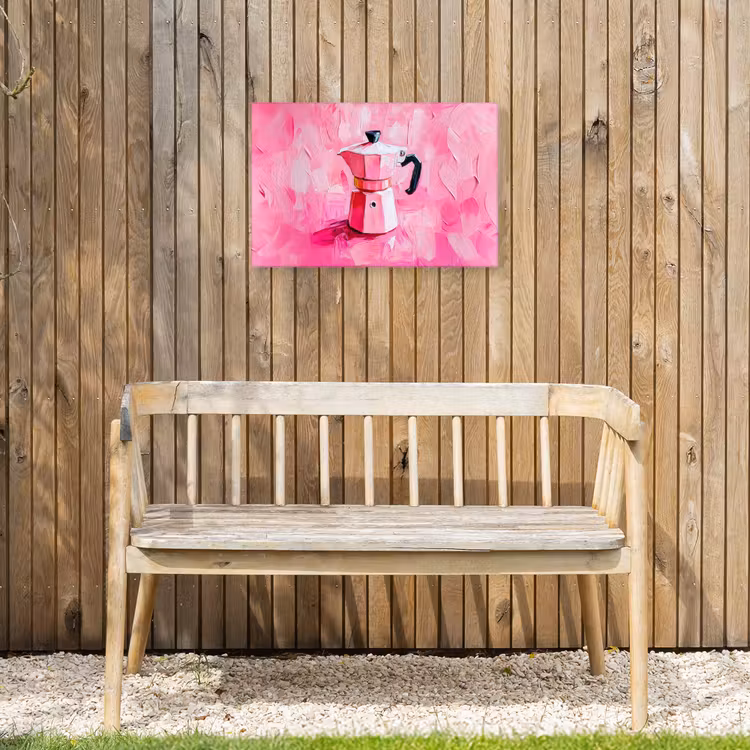 Buiten canvas - Roze - Verf - Coffee — 3
