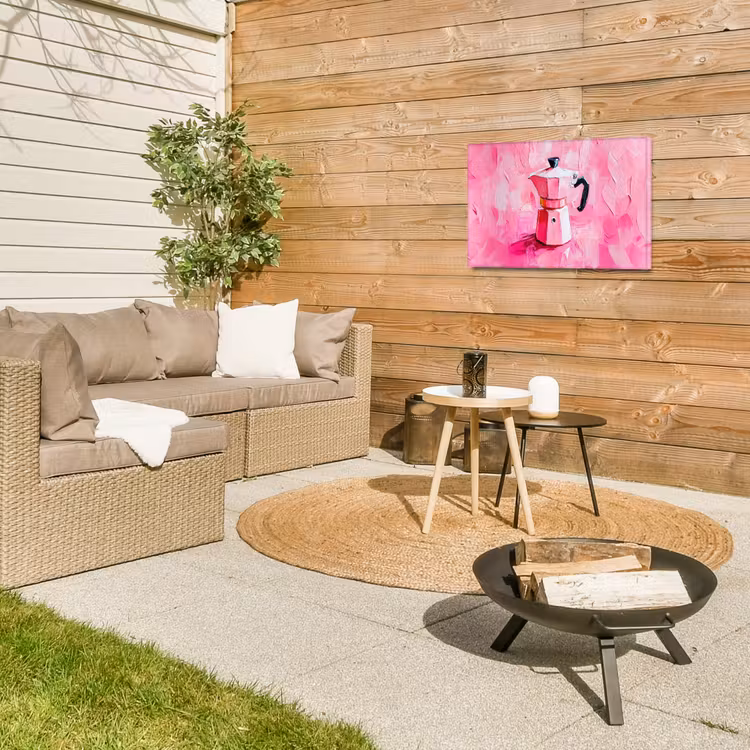 Buiten canvas - Roze - Verf - Coffee — 5