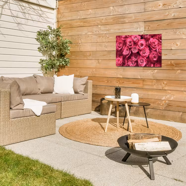 Buiten canvas - Rozen - Pink - Bloem — 5