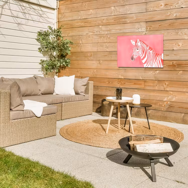 Buiten canvas - Zebra - Pink - Verf — 5