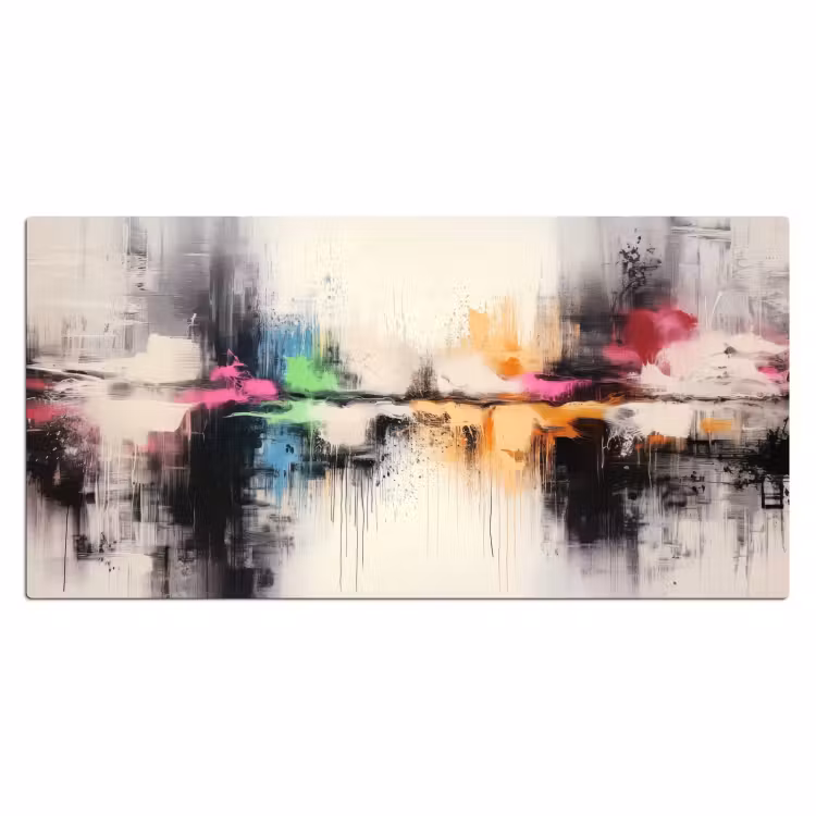 Bureau onderlegger - Abstract - Kleurexplosie - Landschap — 1