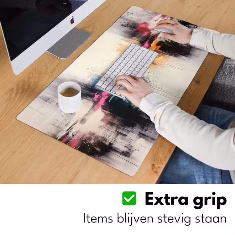 Bureau onderlegger - Abstract - Kleurexplosie - Landschap — 5