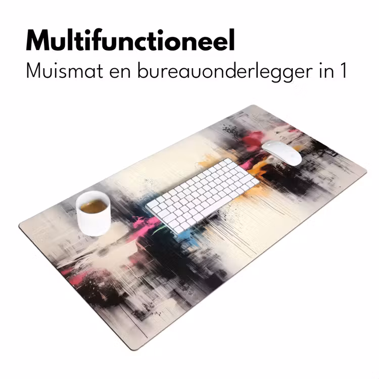 Bureau onderlegger - Abstract - Kleurexplosie - Landschap — 6