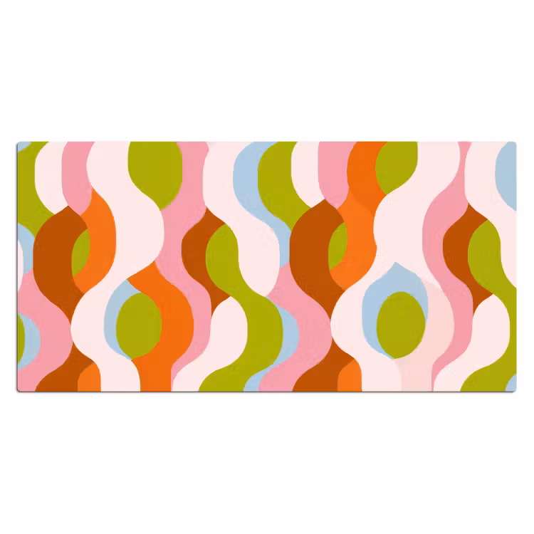 Bureau onderlegger - Abstract - Vormen - Roze — 1