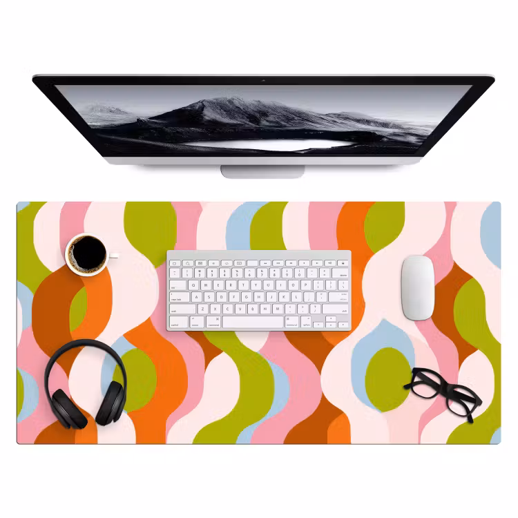 Bureau onderlegger - Abstract - Vormen - Roze — 3