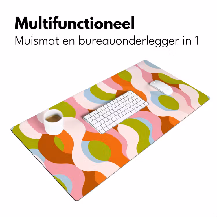Bureau onderlegger - Abstract - Vormen - Roze — 6