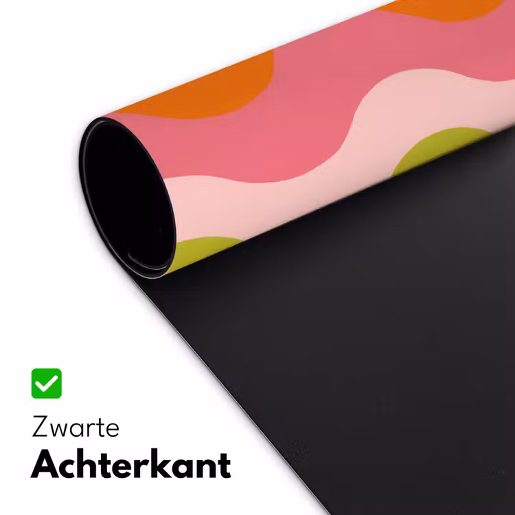 Bureau onderlegger - Banen - Golven - Kleurrijk - Verticaal — 4