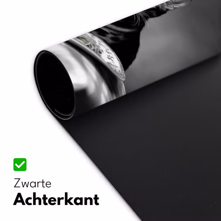 Bureau onderlegger - Bengaal - Kat - Tafelkleed - Zwart - Wit - Dier — 4