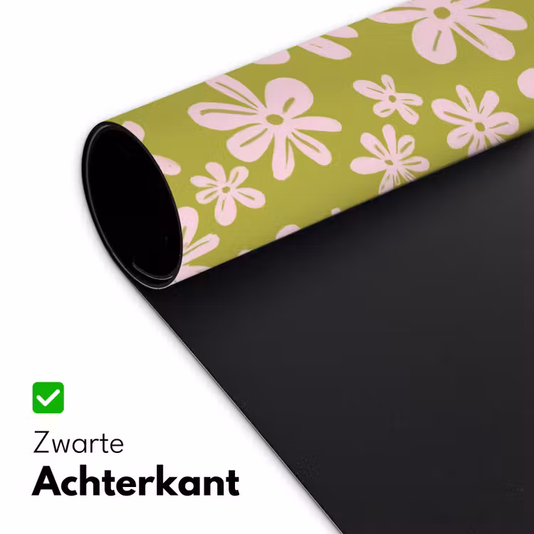 Bureau onderlegger - Bloemen - Roze - Getekend - Patroon — 4