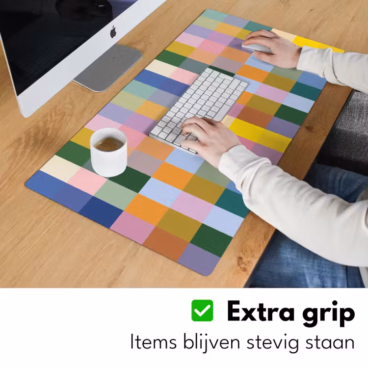 Bureau onderlegger - Blokken - Vierkant - Patroon - Gekleurd — 5