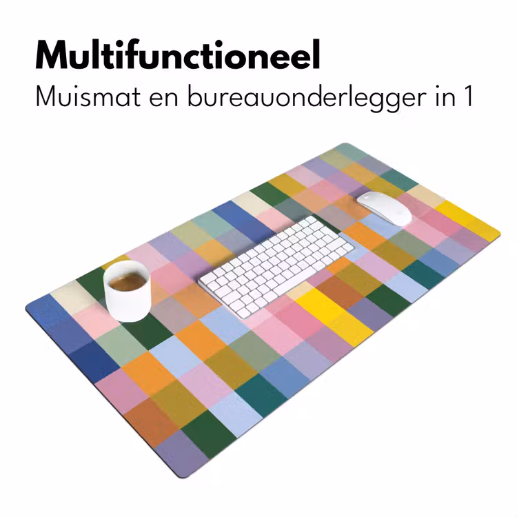 Bureau onderlegger - Blokken - Vierkant - Patroon - Gekleurd — 6