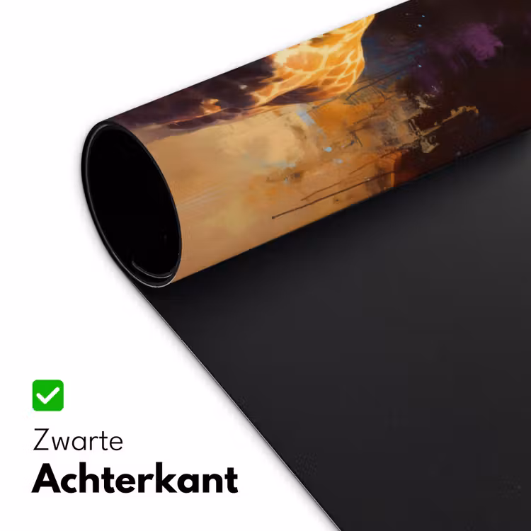 Bureau onderlegger - Giraf - Bruin - Abstract - Geschilderd — 4