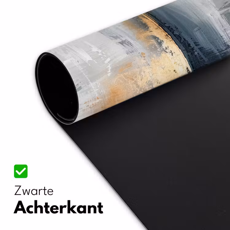 Bureau onderlegger - Kunst - Grijs - Goud - Abstract — 4